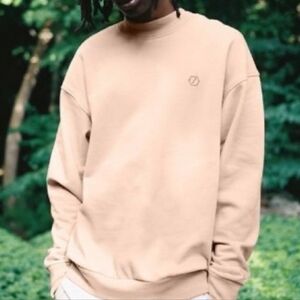 Standard Cloth Foundation Beige Crew Neck Sweatshirt Size Large